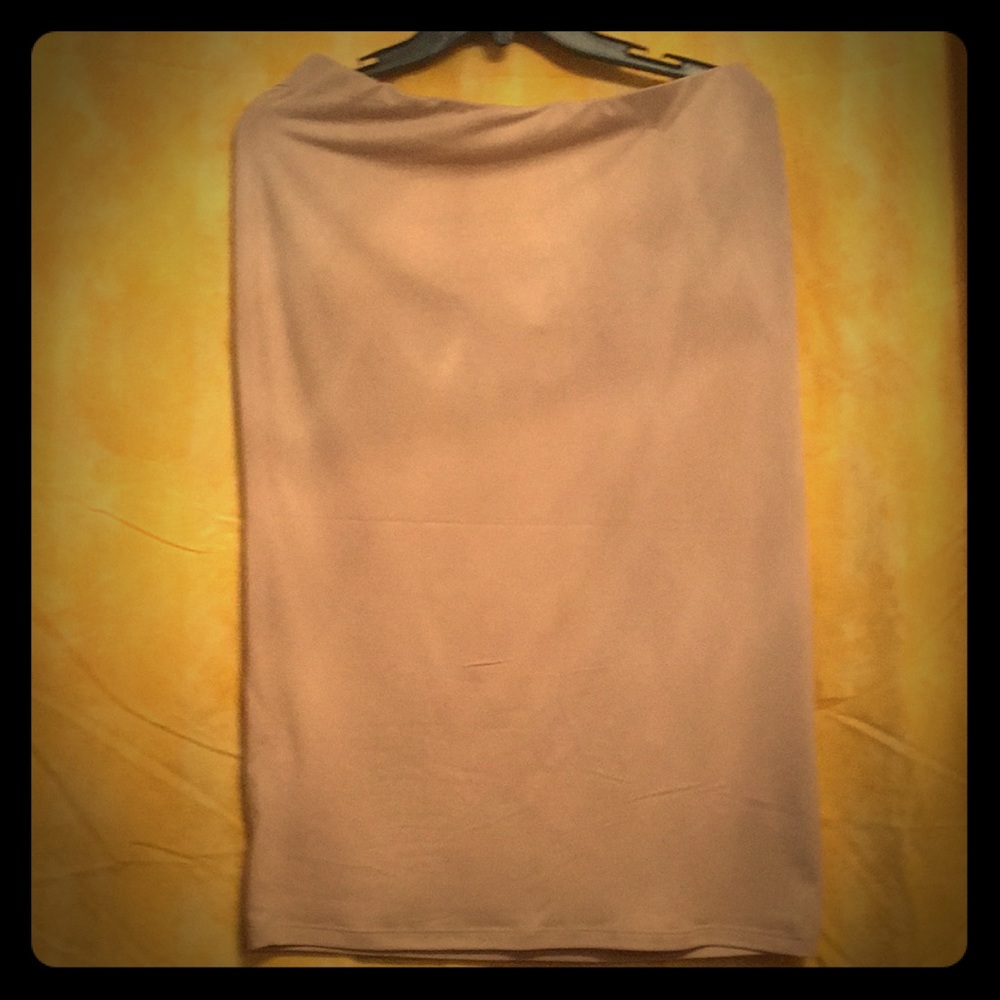Cream pencil skirt (2X). Brand new